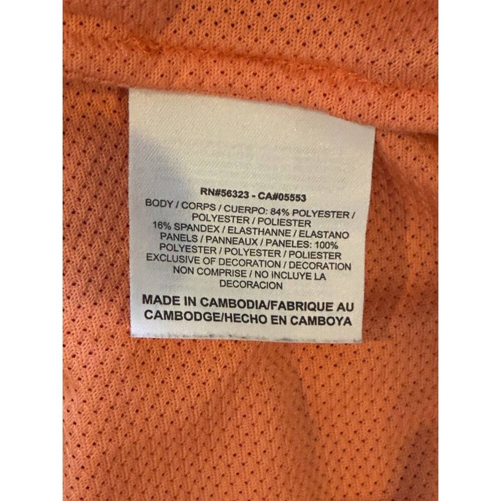 Nike Golf Tour Performance Dri-Fit Women's Sleeveless Orange Polo Size M - Picture 5 of 6